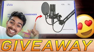 GIVEAWAY🚨 Uhuru Um1000 Condenser USB Mic Kit Unboxing amp Sound Test 🔥🔥 [upl. by Anitsrik225]