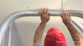 How To Install Bullnose Drywall Corner Bead [upl. by Rehtul]