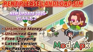 Rent Please Landlord Sim Mod Apk v14452 TERBARU  Unlimited Money and Gem  Latest Update [upl. by Alegna]