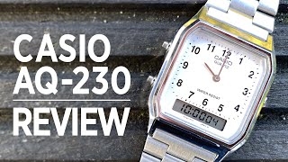 CASIO AQ230 Module 5154 AnalogueDigital Watch Review  Is this classic Casio any good [upl. by Anawqahs]