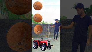 Rounding coconut to Alto Rollar Jcb amp Tractor  Vehicles names magic video [upl. by Ardnasak]