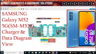 SAMSUNG Galaxy M52 5GSMM526 Charger amp Data Section Diagram All view step by step [upl. by Imtiaz]