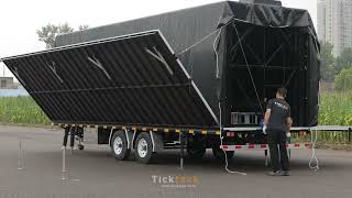 TL50 Mobile Stage Trailer for sale is designed and manufactured by TICKTACK Mobile Stage [upl. by Jeniece267]