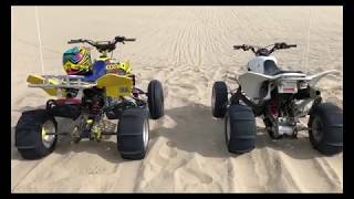 Suzuki LTR450 VS Yamaha YFZ 450  Suzuki LTR450 VS honda TRX 450 [upl. by Gerrald889]