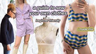 how to ACTUALLY start sewing your own clothes in 2022 beginner step by step guide [upl. by Enileda19]