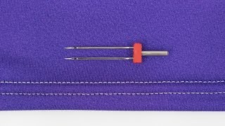 How to Sew a Cover Stitch and Use a Double Needle [upl. by Aslam]