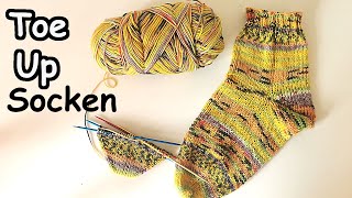 Toe Up Socken stricken [upl. by Oliana]