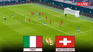 🔴LIVE  SWITZERLAND vs ITALY FULL MATCH LIVE I EURO 2024 KNOCKOUT STAGE I eFootball Pes 21 Gameplay [upl. by Oicor994]