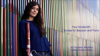 P Hindemith  Sonata for Bassoon and Piano Isa Tavares Bassoon [upl. by Adierf]