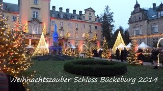 Weihnachtszauber Weihnachtsmarkt Schloss Bückeburg am 3 Dez 2014 von tubehorst1 [upl. by Nibbs890]