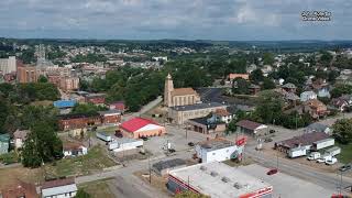 Uniontown PA from 400 feet above The East End Panoramic view [upl. by Jehovah]