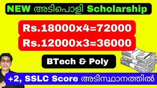 NEW Scholarship 2024 YASAVASI scholarship 2024 Malayalam Scholarship BTech students Polytechnic [upl. by Ilajna]