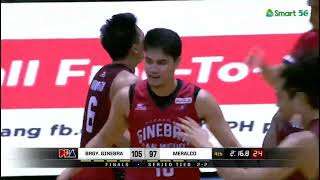 Ginebra 70 run vs Meralco Game 5 Governors Cup Finals April 17 2022 [upl. by Eileme348]