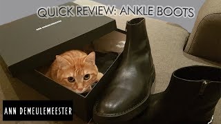 Quickfire Review 1 Ann Demeulemeester Ankle Zip Boot [upl. by Paula]