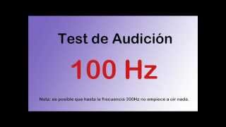 Test de audición auditivo desde graves a agudos  Hearing test [upl. by Anehc]