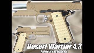 WeiETech Desert Warrior 43 Vollmetall GBB Review German [upl. by Blinnie]