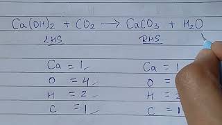 How to balance CaOH2  CO2  CaCO3  H2O [upl. by Lindly]