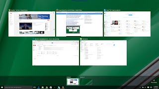 How to create and move between virtual desktop at Windows 10 using keyboard shortcuts windows10 [upl. by Atiz528]