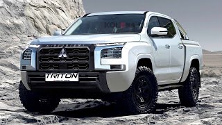 New 2024 Mitsubishi Triton  Redesigned Midsize Pickup Truck [upl. by Dilaw943]