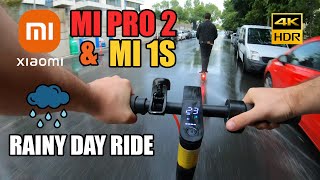 Xiaomi Mi Pro 2 amp Mi 1S Electric Scooter  Istanbul Rainy Day Ride Environment Sound Only 4K [upl. by Knick742]