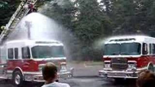 Glastonbury Fire Department Wet Down New Fire Trucks [upl. by Elstan]