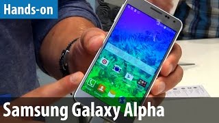 Samsung Galaxy Alpha  Handson  Erster Test  deutsch  german [upl. by Varin]