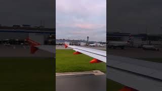 Easyjet going to take off 😊❤️😉 easyjet takeoff windowview [upl. by Bryanty298]