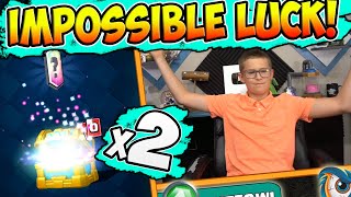 MY SON CANT be this LUCKY Impossible in CLASH ROYALE [upl. by Eilarol]