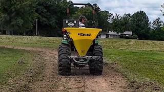 Tom Randall Tim  Tractor Basics FERTILIZER Spreader Seed amp Straw Long Swale [upl. by Yttap]