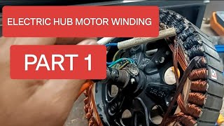 EV HUB MOTOR WINDING PRACTICAL [upl. by Cornall]