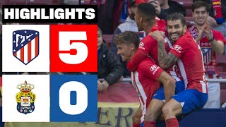 ATLÉTICO DE MADRID 5  0 UD LAS PALMAS  RESUMEN LALIGA EA SPORTS [upl. by Sillek129]