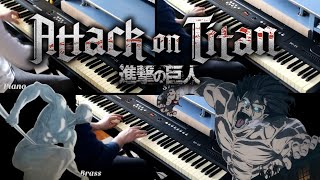 Attack on Titan  Warhammer Titan Theme Ashes on the Fire vstpianoguitarcello [upl. by Bobbe]