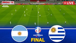 ARGENTINA vs URUGUAY  Copa America 2024 Final  Full Match All Goals  PES Gameplay Video [upl. by Aylat963]