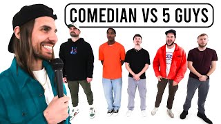 5 Guys Try Not To Laugh Vs Professional Comedian [upl. by Tiossem897]