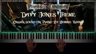 Davy Jones Theme  Organ Sound on Piano  Pirates of the Caribbean  Synthesia Piano Cover Tutorial [upl. by Inahet]