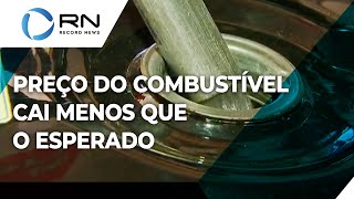 Preço dos combustíveis cai menos que o esperado [upl. by Ebaj]