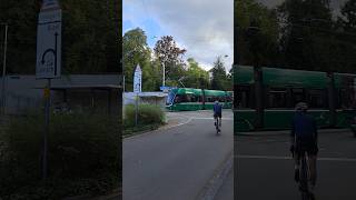 Tramlinie 6 in Riehen tram strassenbahn bvb basel schweiz tramspotting shorts yt [upl. by Borer]