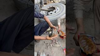 Is it right way to grease wheel bearing grease bearing restoration technology [upl. by Acireit]