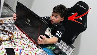 EU NUNCA VI MEU IRMÃƒOZINHO TÃƒO IRRITADO JOGANDO FORTNITE [upl. by Flem]