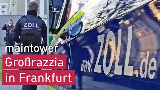 Polizei Razzia wegen Schwarzarbeit bei Baufirma im Frankfurter Gallusviertel  maintower [upl. by Lled]