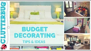 Home Decorating Tips amp Ideas on a Budget [upl. by Yznil]