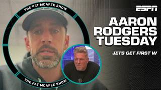 AARON RODGERS TUESDAY 🏈 Jets get the W looking ahead to TNF amp MORE  The Pat McAfee Show [upl. by Aluor756]