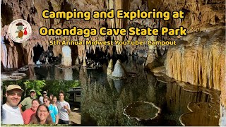 Camping and Exploring in Onondaga Cave State Park [upl. by Aklam606]