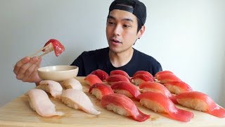 Tuna Nigiri  MUKBANG [upl. by Adnerak128]