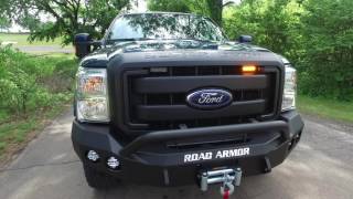 Ford Excursion with Whelen Siren and Wig Wag Lights CABT [upl. by Airetnuhs]