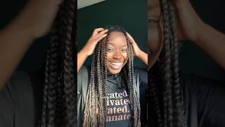 Refresh old knotless braids knotlessbraids boxbraids protectivestyles beauty ythshorts [upl. by Ahsaekal843]