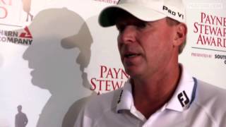 Stricker interview receives Payne Stewart Award [upl. by Htrahddis]