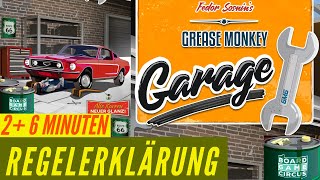 Grease Monkey Garage Regeln Anleitung  Brettspiel Worker Placement [upl. by Lyram476]