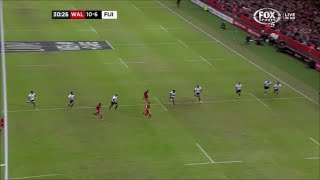 Akapusi Qera wastes massive overlap vs Wales 2014 [upl. by Allain831]