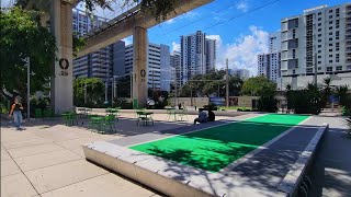 4K The UnderLine quot Parks quot Locations  Fall Walking Virtual Travel Tour  Miami Florida October 2024 [upl. by Tillman]